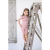 Chest Ruffle 2-Piece Top & Short Set, Mauve - Mixed Apparel Set - 2