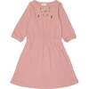 Beach Terry 3-Quarter Sleeve Dress, Mauve - Dresses - 1 - thumbnail