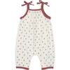 Baby Ribbed Berry Romper, White - Onesies - 1 - thumbnail