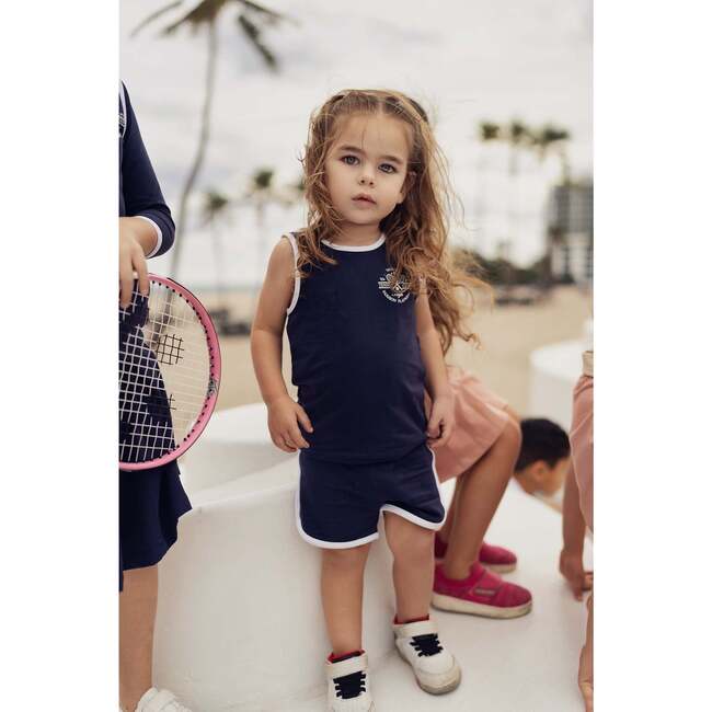 Baby Tennis Club Unisex Sleeveless Tee & Short Set, Cream - Mixed Apparel Set - 5