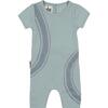 Arc Patch Romper, Blue & Greyish Blue - Onesies - 1 - thumbnail