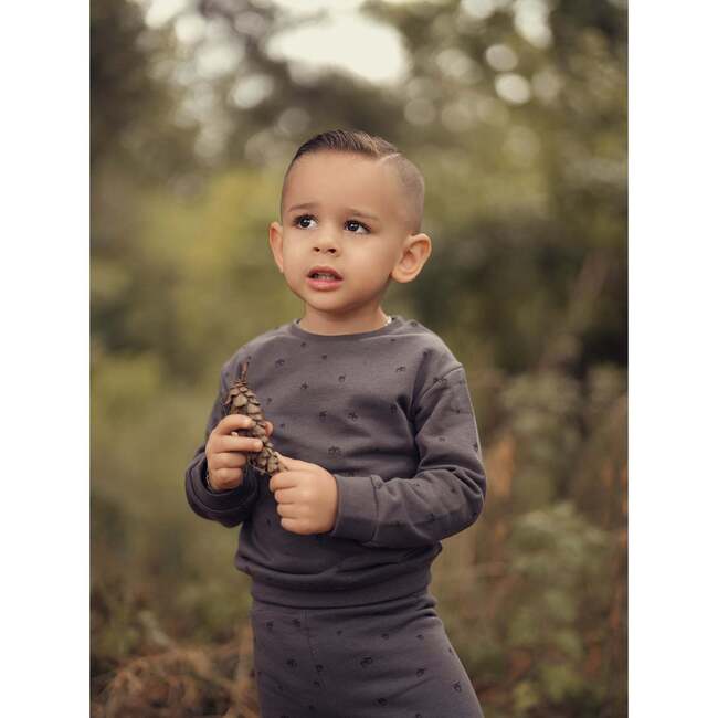 Baby & Toddler Acorn Print Loungewear Set, Grey - Mixed Apparel Set - 4