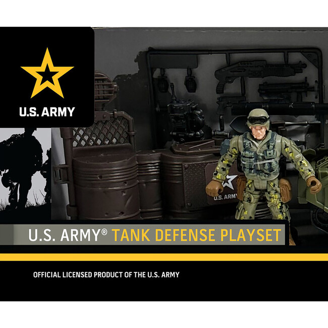 U.S. Army: Tank Defense Kids Playset W/ Soldier - Playsets - 3