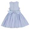 Rose Sleeveless Smocked Dress, Blue - Dresses - 5