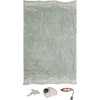 Waves Washable Rectangle Play Rug, Natural Blue - Rugs - 1 - thumbnail