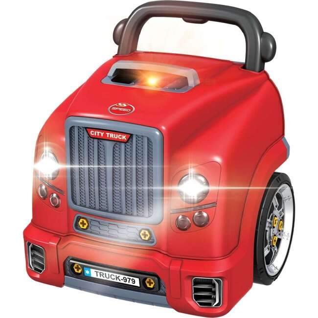 The Bubble Factory: Red City Truck Motor Car Engine Workshop - Transportation - 1
