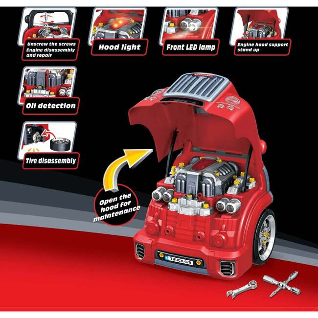The Bubble Factory: Red City Truck Motor Car Engine Workshop - Transportation - 3