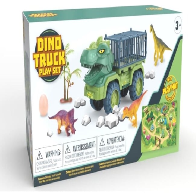 The Bubble Factory: Dino Truck Play Set, 16 Pieces - Transportation - 3