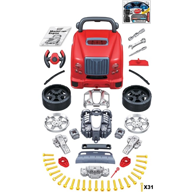 The Bubble Factory: Red City Truck Motor Car Engine Workshop - Transportation - 4