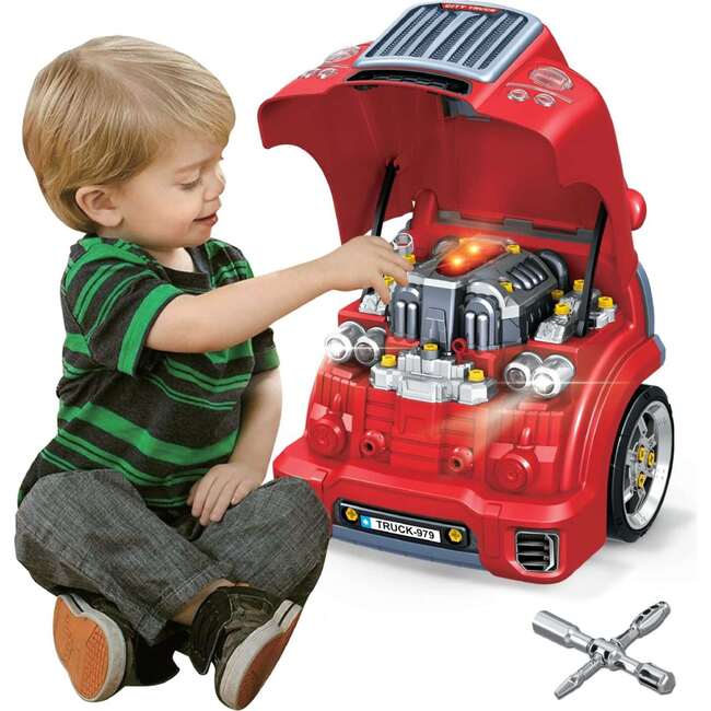 The Bubble Factory: Red City Truck Motor Car Engine Workshop - Transportation - 5