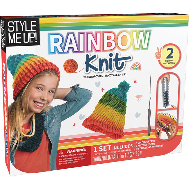 Rainbow Knitting Kids Craft Kit