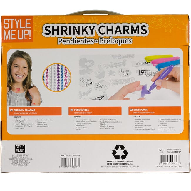 Shrinky Charms Kids Craft Kit - Fashion & Beauty Kits - 5