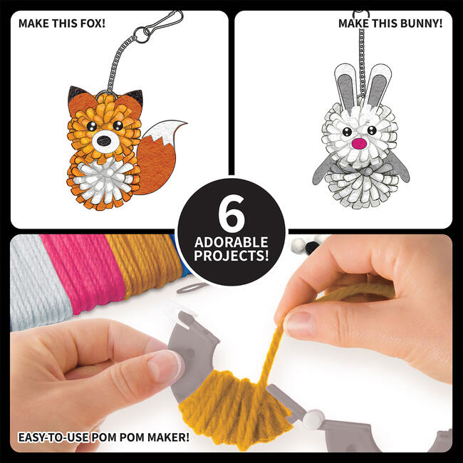 Pom Pom Pets Kids Yarn Crafting Kit - Craft Kits - 3