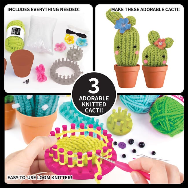 Knit a Cactus Kids Craft Set - Craft Kits - 3