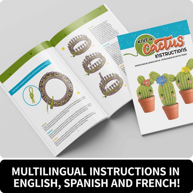 Knit a Cactus Kids Craft Set - Craft Kits - 4