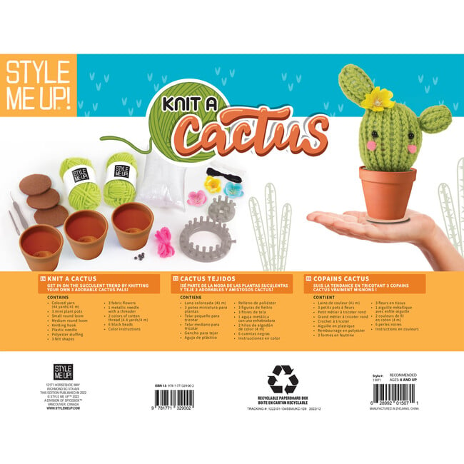 Knit a Cactus Kids Craft Set - Craft Kits - 5