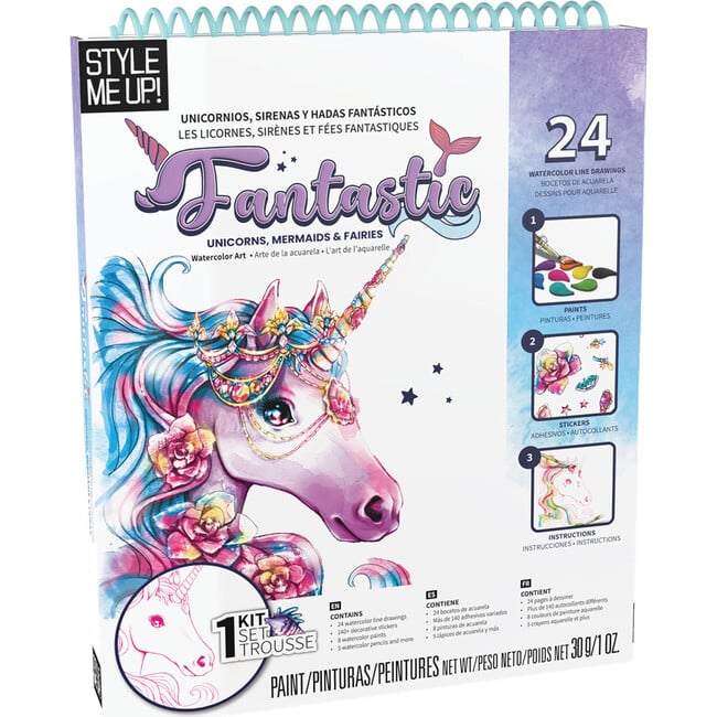 Fantastic Unicorn, Mermaids & Fairies Watercolor Kit