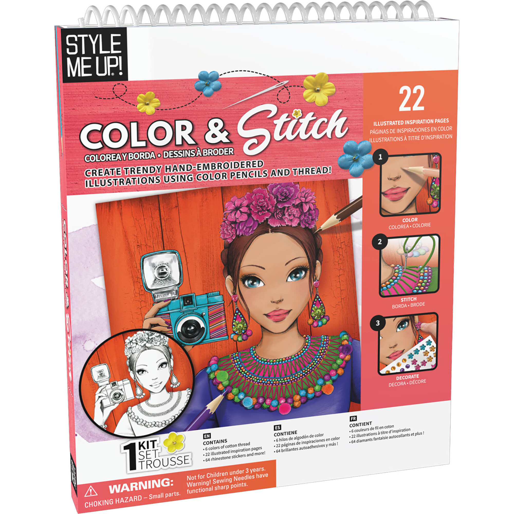 Color & Stitch Kids Art Kit - Painting - 1