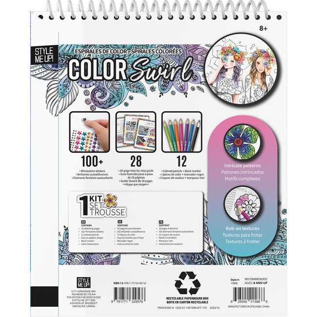 Cool Swirl Kids Art Kit - Craft Kits - 5