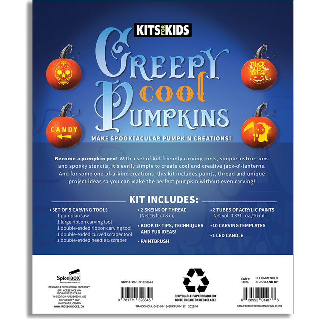 Kits for Kids: Creepy Cool Pumpkins Craft Kit - Craft Kits - 5