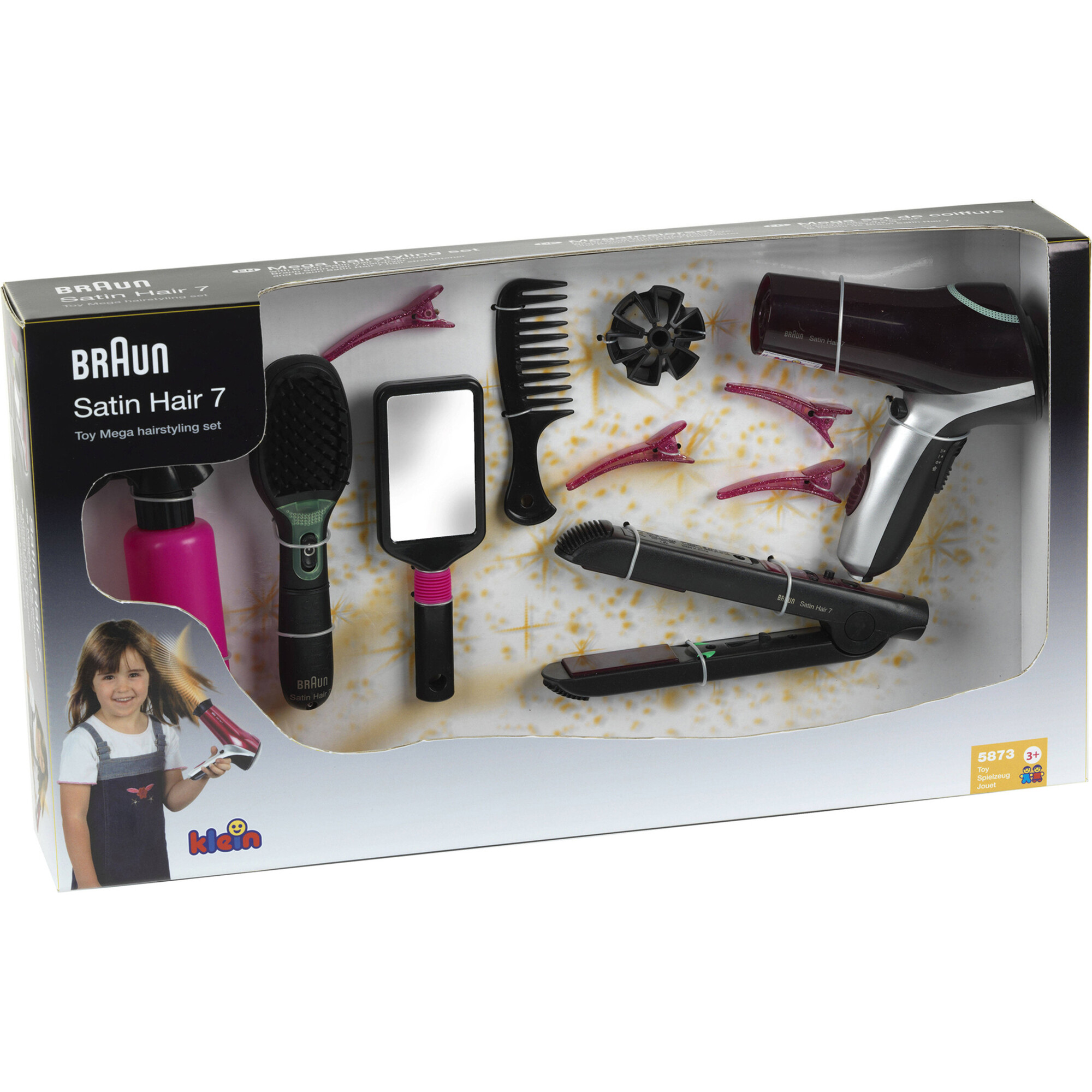 Braun: Satin Hair 7 Toy Mega Hairstyling Set, 10 Pieces - Role Play Toys - 1