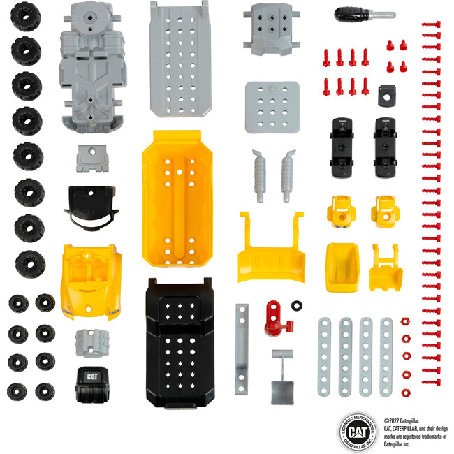 Cat: Screw Truck 4-In-1 Construction Playset, 23 Pieces - Transportation - 7