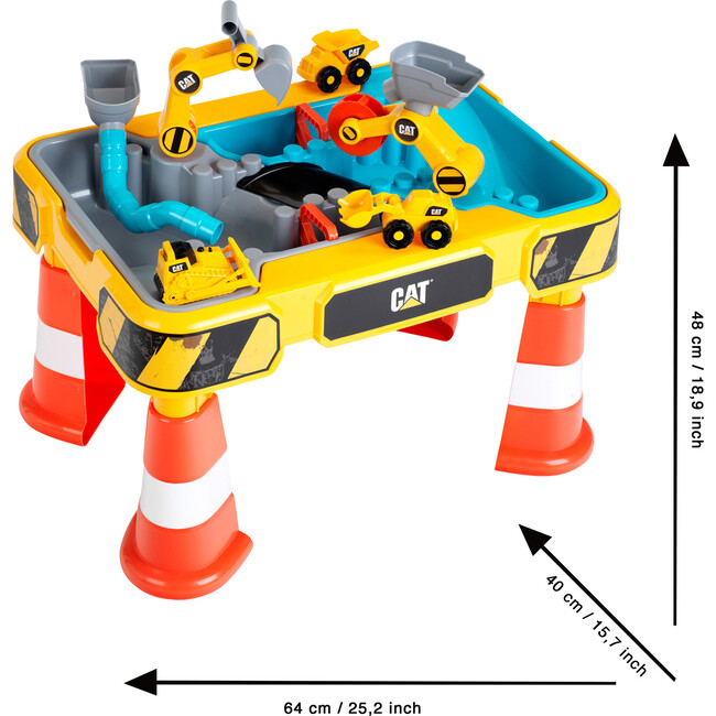 CAT: Sand and Water Prented Play Construction Table - Role Play Toys - 6