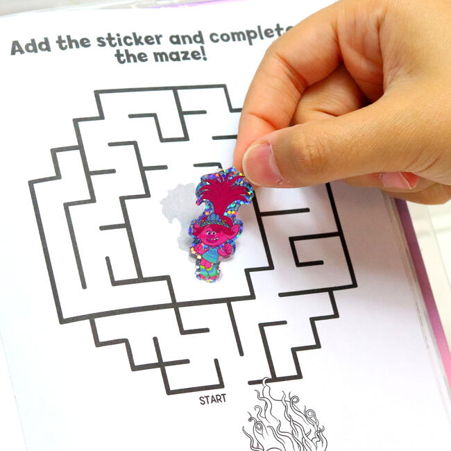 Trolls Band Together Glitter Sparkle Journal Activity Set W/ Accessories - Arts & Crafts - 3