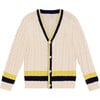 Charles Cardigan, Cream - Jackets - 1 - thumbnail