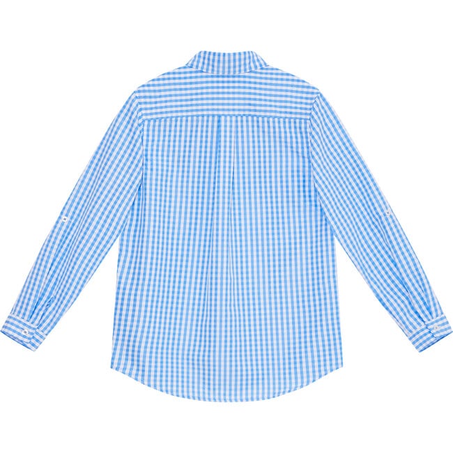 Hunter Gingham Shirt, Powder Blue - Shirts - 2