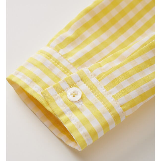 Hunter Gingham Shirt, Lemon - Shirts - 4