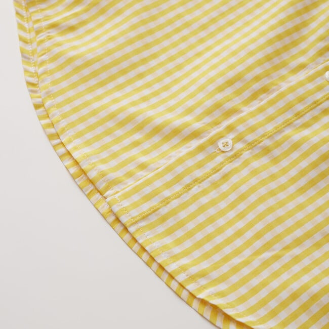 Hunter Gingham Shirt, Lemon - Shirts - 6