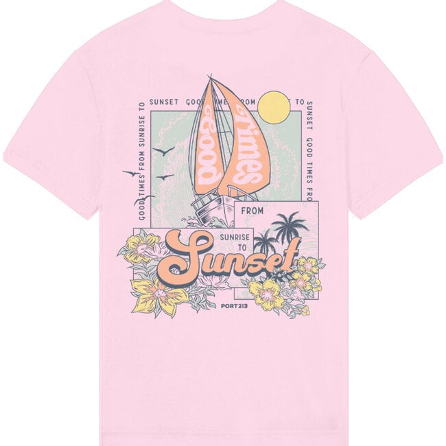 Kids Good Times T-shirt, Pink - T-Shirts - 2