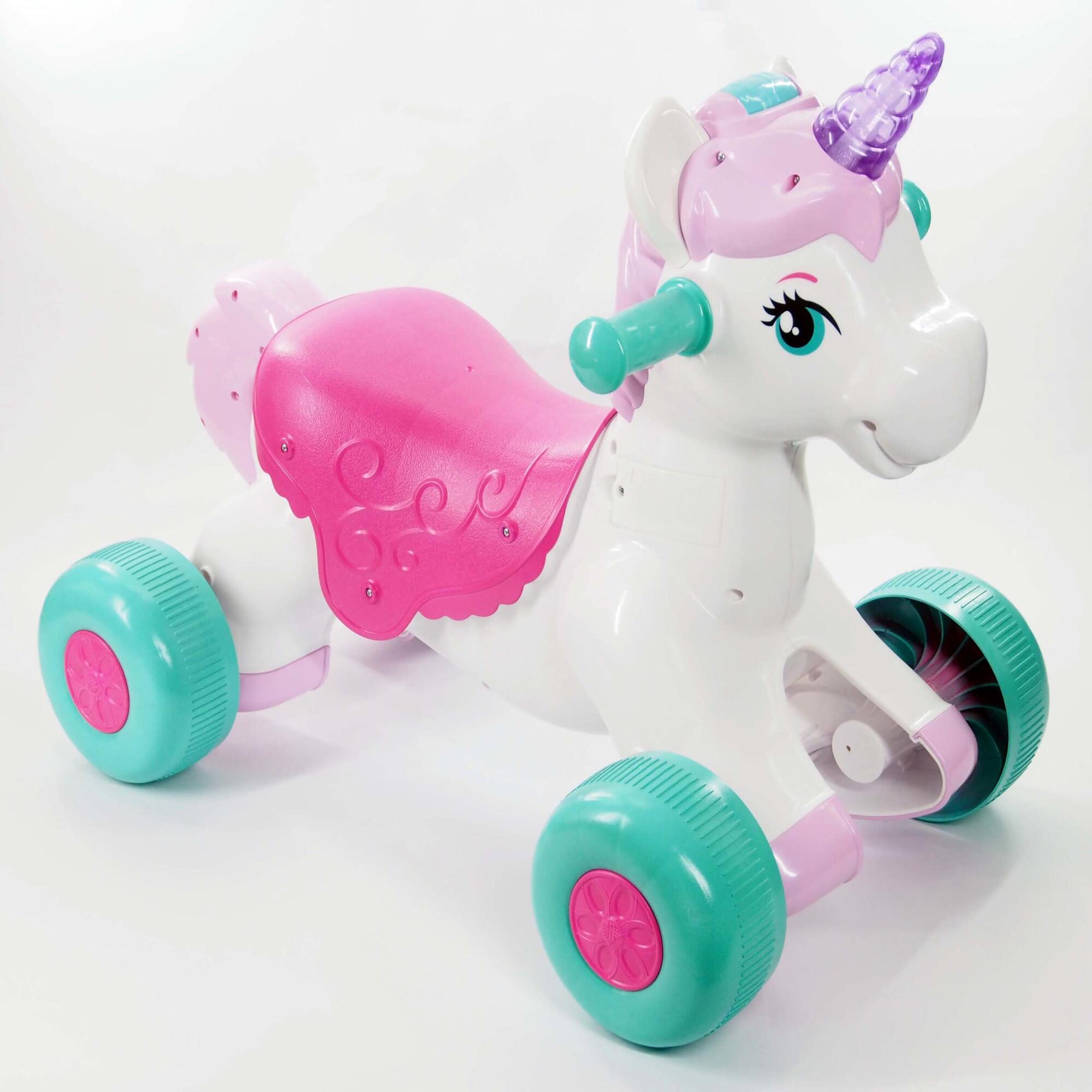 Kiddieland Light N Sounds Magical Ride-on Unicorn - Outdoor Games - 1