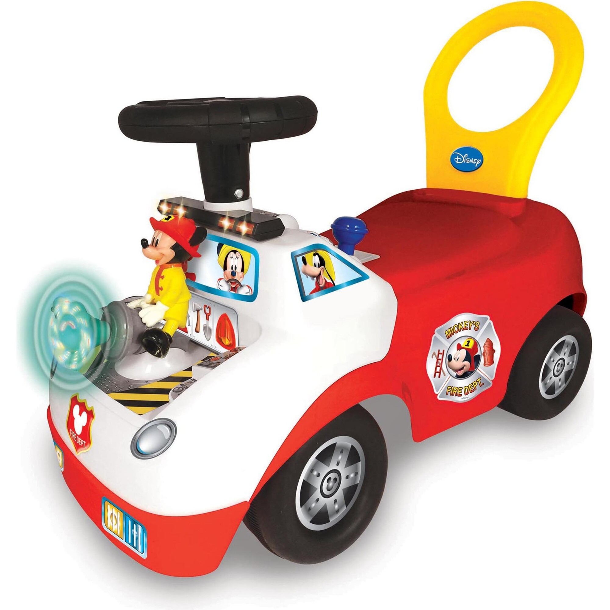 Disney: Mickey Mouse Activity Fire Truck Light & Sound Activity Ride-On - Outdoor Games - 1
