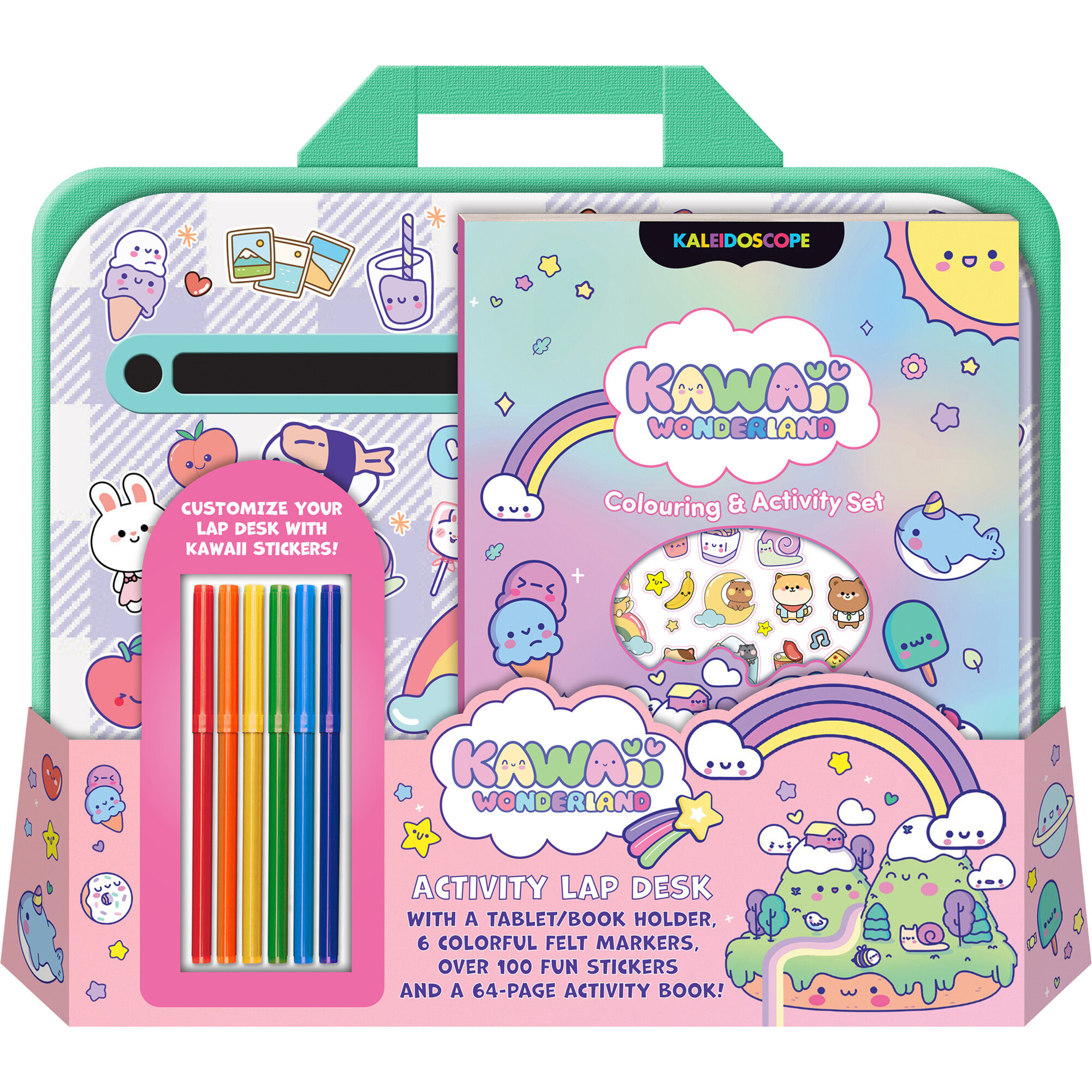Kaleidoscope: Kawaii Wonderland Coloring & Activity Set - Activities - 1