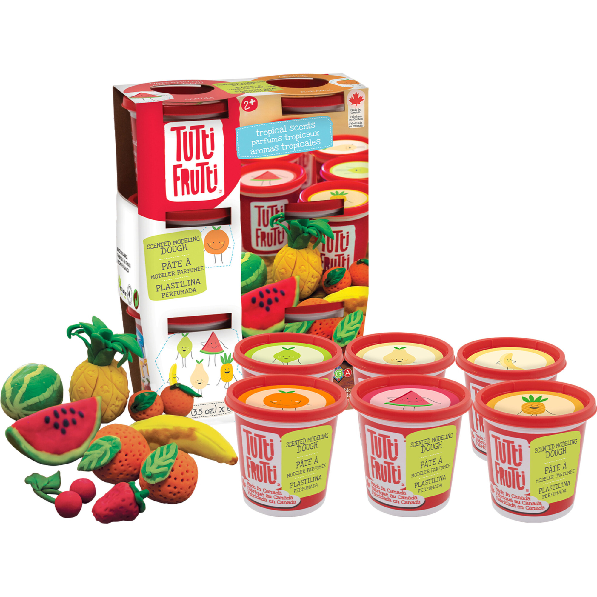 Tutti Frutti: 6-Pack Tropical Scented Modeling Dough - Dough - 1