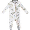 Haven Print 2-Way Zip-Up Footie, White - Footie Pajamas - 1 - thumbnail