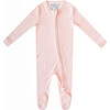 Blush Print 2-Way Zip-Up Footie, Pink - Footie Pajamas - 1 - thumbnail