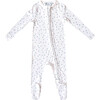 Haze Print 2-Way Zip-Up Footie, White - Footie Pajamas - 1 - thumbnail