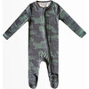 Hunter Print 2-Way Zip-Up Footie, Green - Footie Pajamas - 1 - thumbnail