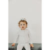 Haze Print 2-Way Zip-Up Footie, White - Footie Pajamas - 2