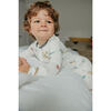 Ace Print 2-Way Zip-Up Footie, White - Footie Pajamas - 2