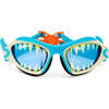 Shark Megamouth Shark Tooth White Youth Novelty Swim Goggle, White - Swim Goggles - 1 - thumbnail