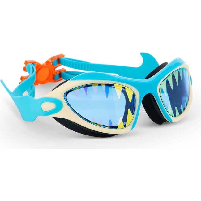 Shark Megamouth Shark Tooth White Youth Novelty Swim Goggle, White - Swim Goggles - 2