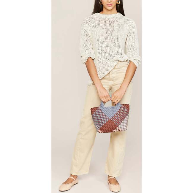 Women's St. Barths Small Handwoven Tote Graphic Geo, Taos - OS - Bags - 5