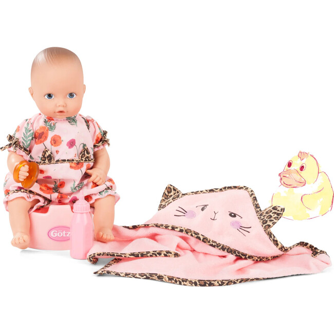Gotz Aquini Girl Catness Baby Doll 13" with Accessories