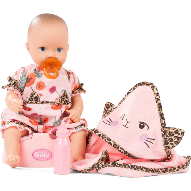 Gotz Aquini Girl Catness Baby Doll 13" with Accessories - Dolls - 4