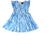 Tropical Palms Blue Summer Tier Dress - Dresses - 1 - thumbnail