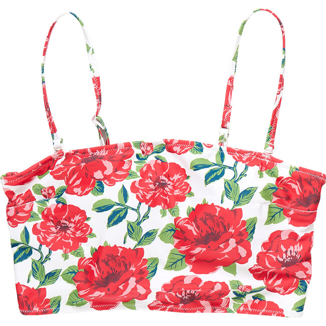 Courtney Tankini Top, Red Peonies